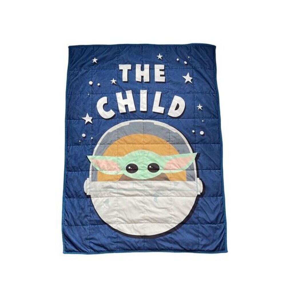 Star Wars Kids Blue Mandalorian Grogu The‎ Child Weighted Blanket 5lbs 36"x48"